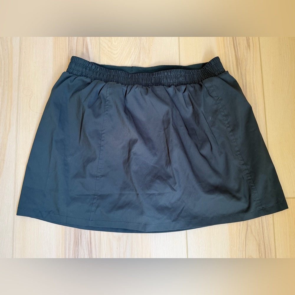 Girlfriend Collective Dark Green Mini Skort